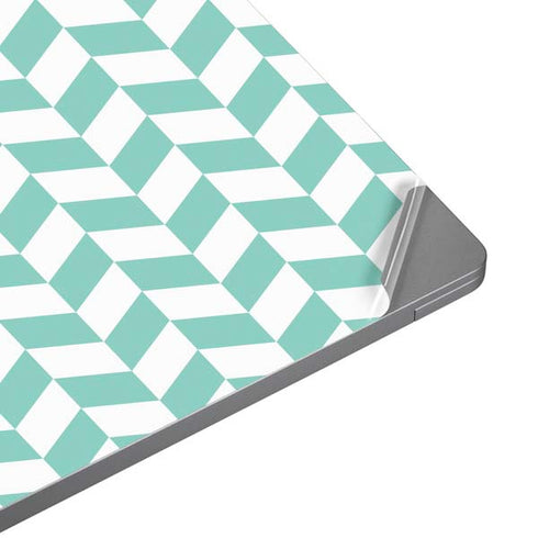 Blue White Chevron Universal Laptop 15in (12.2 x 8.8in) Skin